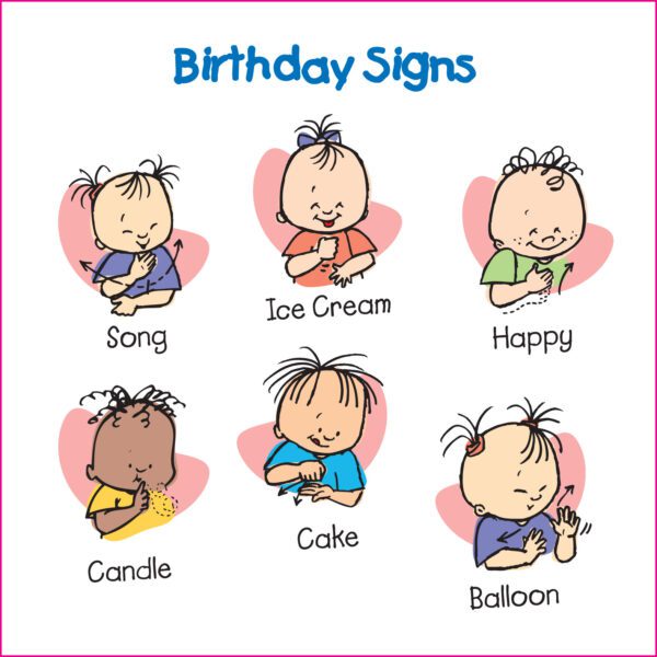 Children's sign language songs for If You're Happy and You Know It Music celebrations.