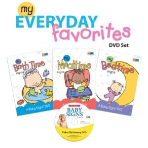 DVD cover showing bath, mealtime, bedtime