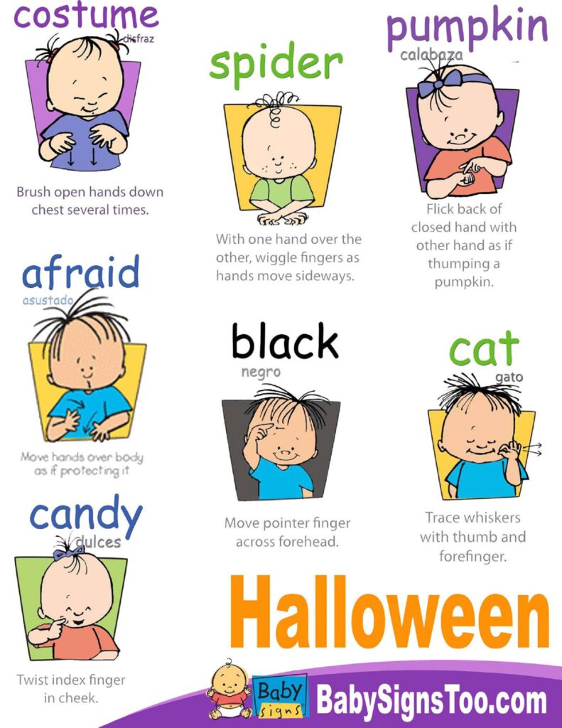 Halloween Signs Poster Pack - Baby Signs®
