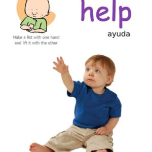 poster with the ASL sign for help