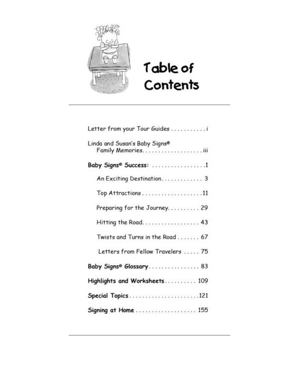 Parent Guide Table of Contents