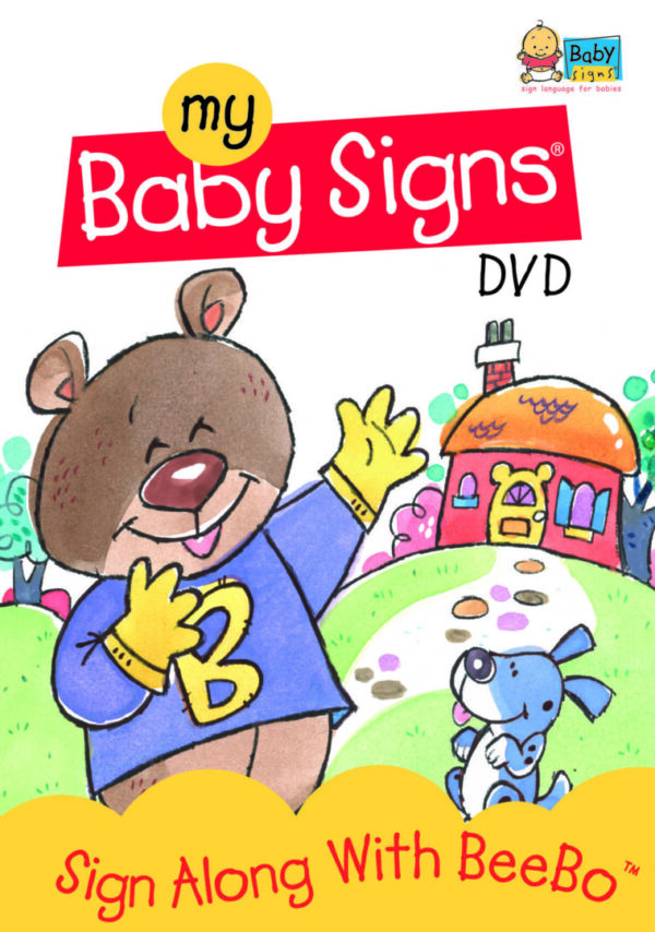 My baby learns sign language with the help of the Sign Along with BeeBo™ Video.