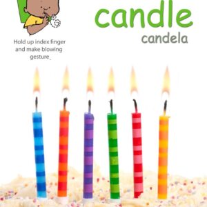 Candle Birthday Signs Poster Pack - baby signs - baby sign language poster.