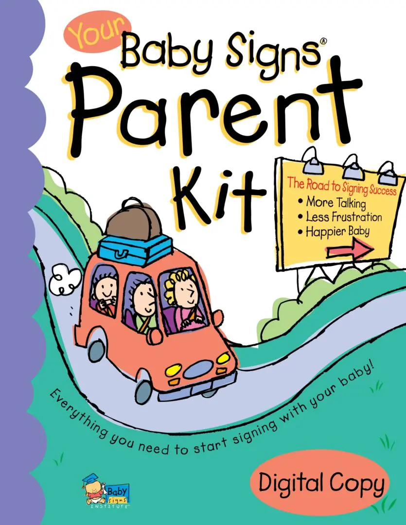 Baby Signs® Parent Guide – Digital Baby Sign Language Book with 100 Illustrated Signs (English Edition) Baby Signs Parent Guide digital book cover showing illustrated baby sign language glossary