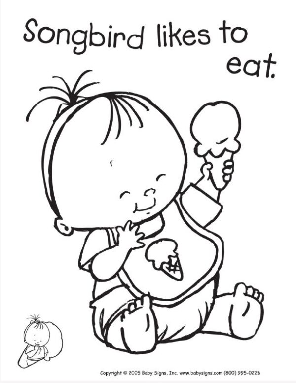 EAT coloring page