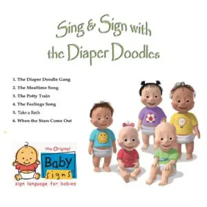 Sing & sign with the diaper doodles, supported by a professional baby signs instructor.