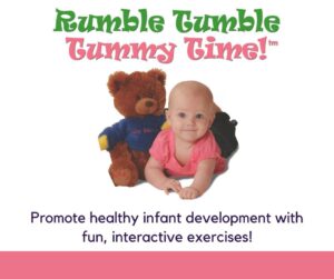 RTTT Class Baby enjoying Rumble Tumble Tummy Time class
