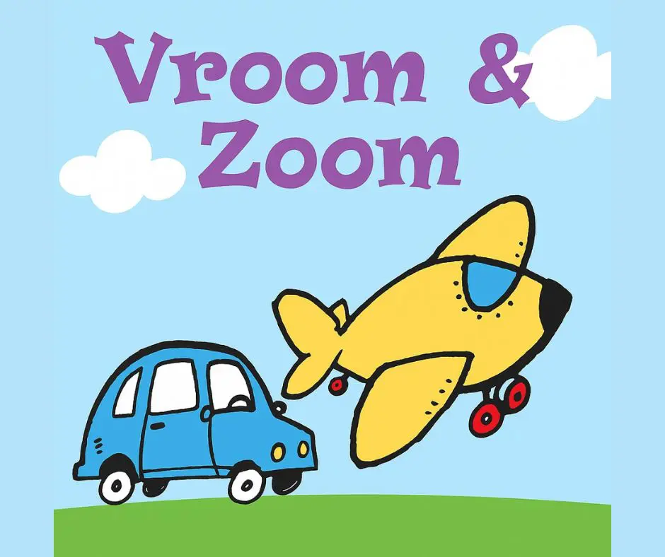 Vroom & Zoom graphic Vroom & Zoom graphic