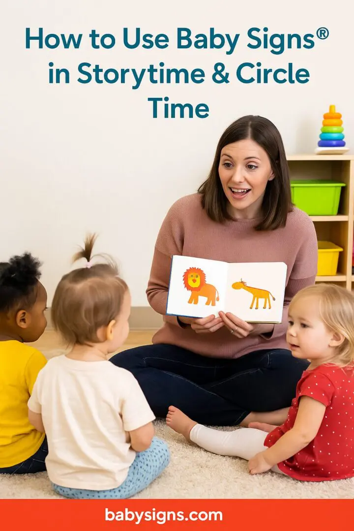 Teacher Reading to Toddlers During Circle Time Preschool teacher reading a book to toddlers during circle time in a classroom setting