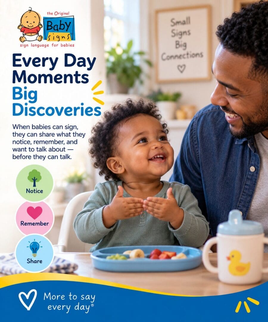 Father and toddler sharing an engaged communication moment during a daily routine