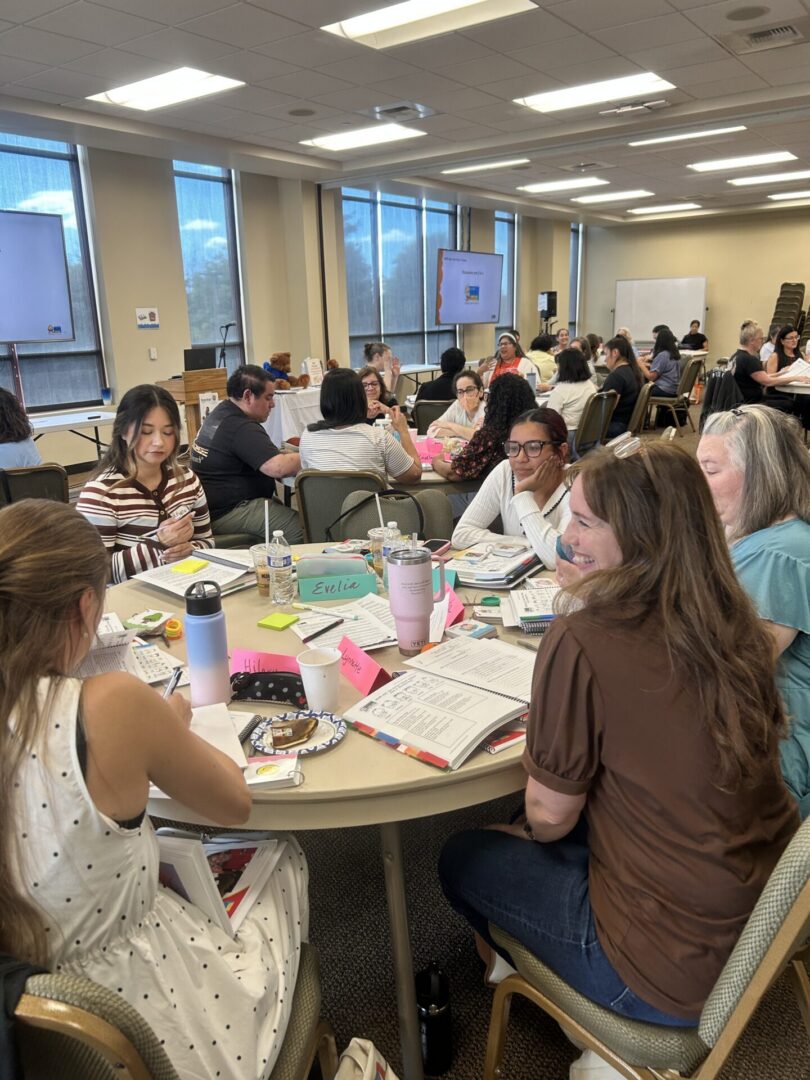 Professionals participating in a Baby Signs® 2-Day Instructor Training in a large group setting.