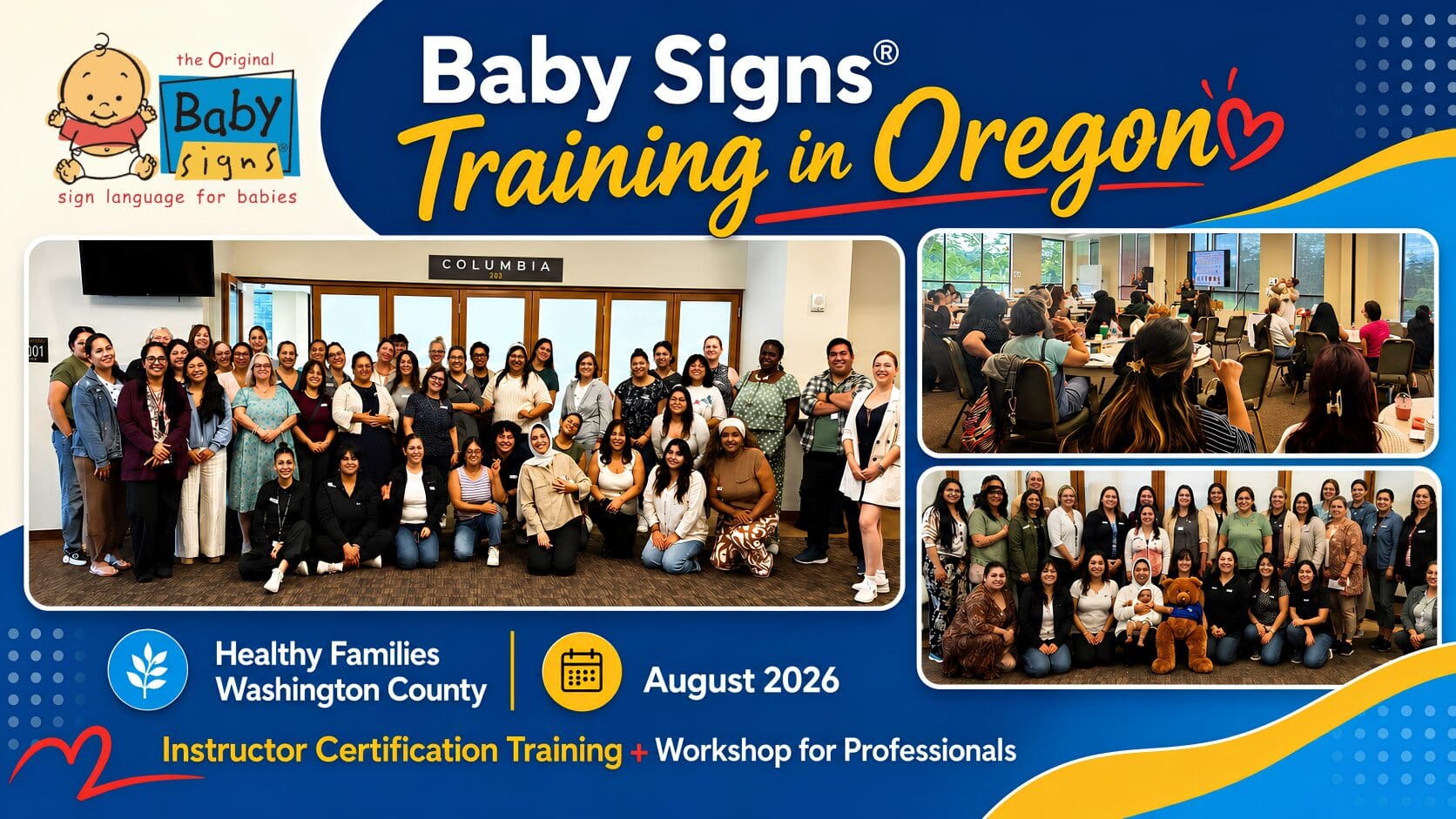 Baby Signs® Instructor Certification Training and Workshop for Professionals with Healthy Families Washington County in Oregon